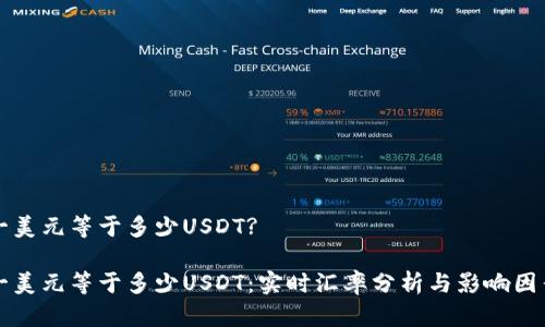 一美元等于多少USDT?

一美元等于多少USDT：实时汇率分析与影响因素
